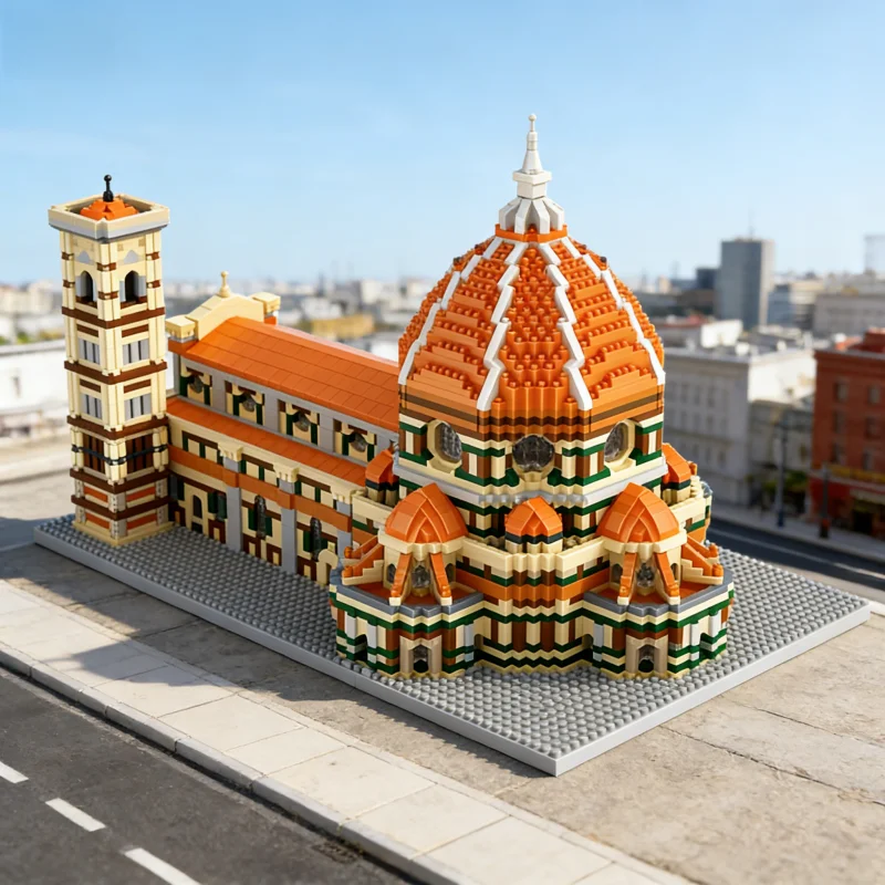 5278PCS Classic Architecture Building Block Model Micro-Block Assembly for Adults, Stress Relief Handcraft Display, Perfect Holi