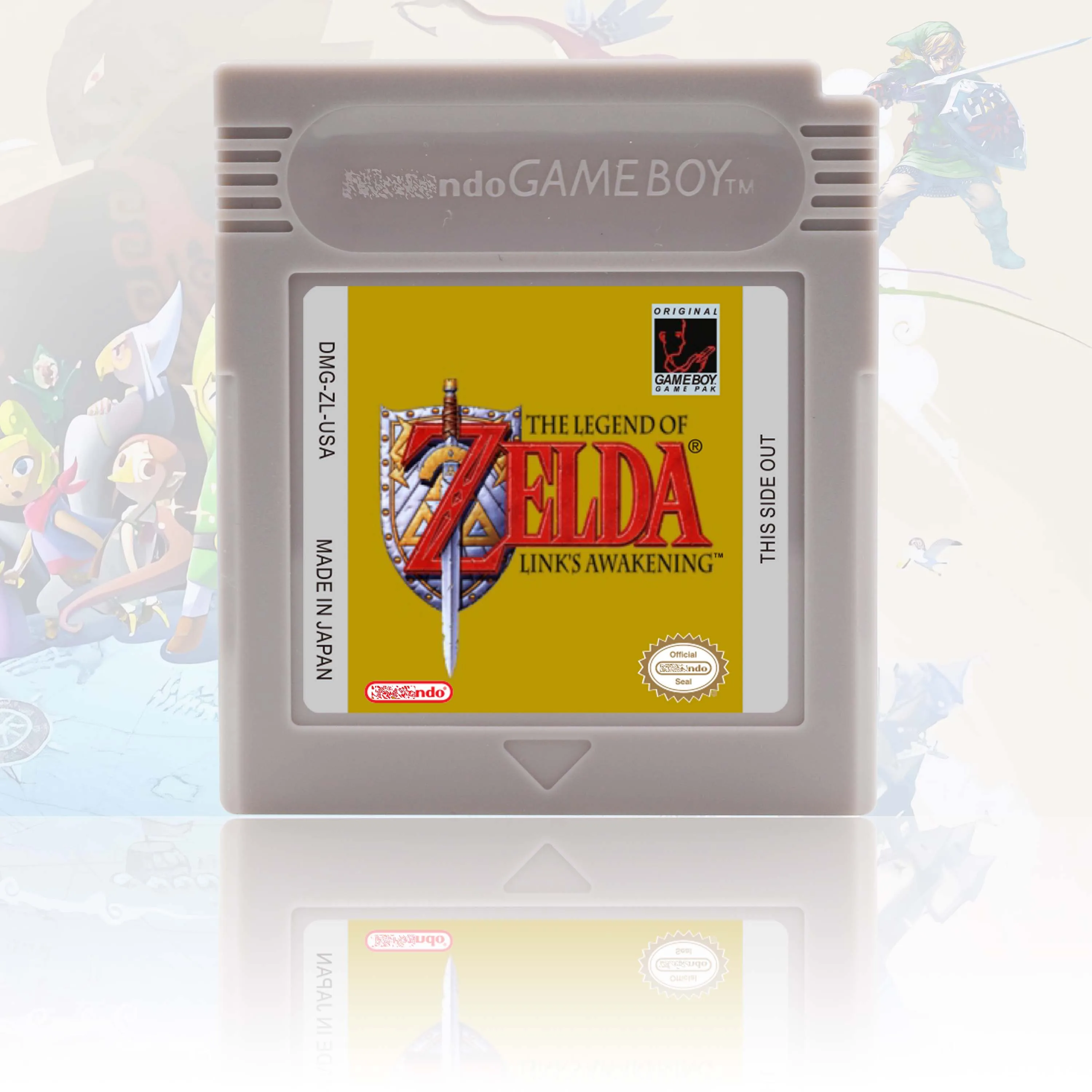 USA/EUR/NOE/ESP Version Legend Of Zelda Awakening/Seasons/Ages GBC Video Game Cartridge High Quality With Battery