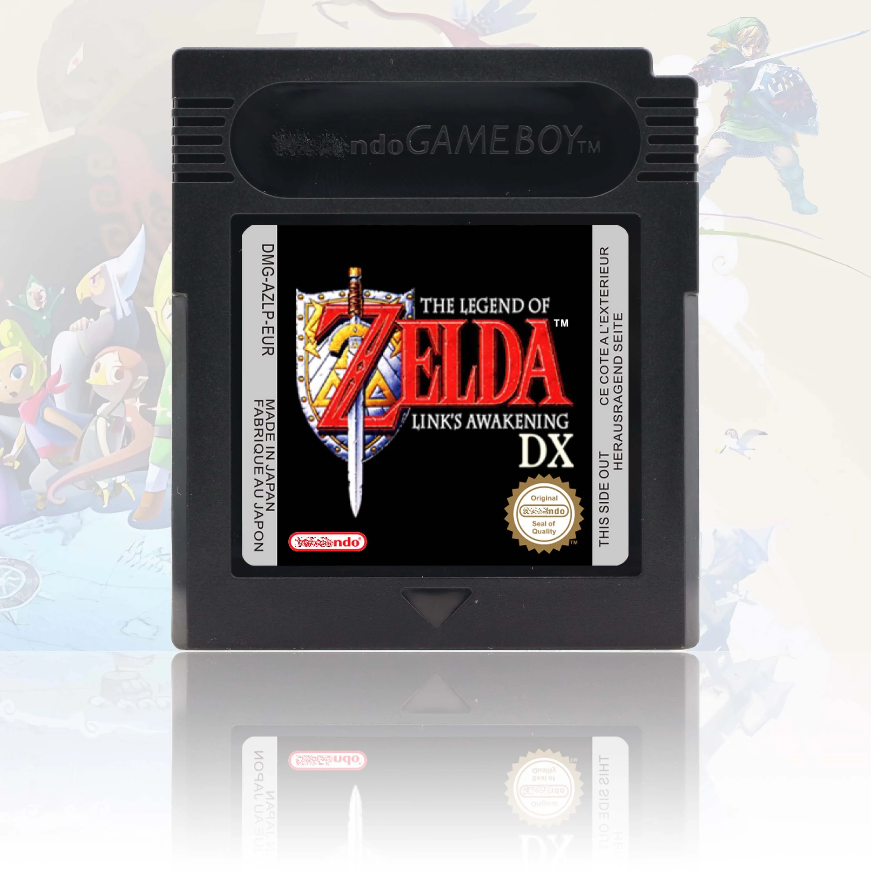 USA/EUR/NOE/ESP Version Legend Of Zelda Awakening/Seasons/Ages GBC Video Game Cartridge High Quality With Battery