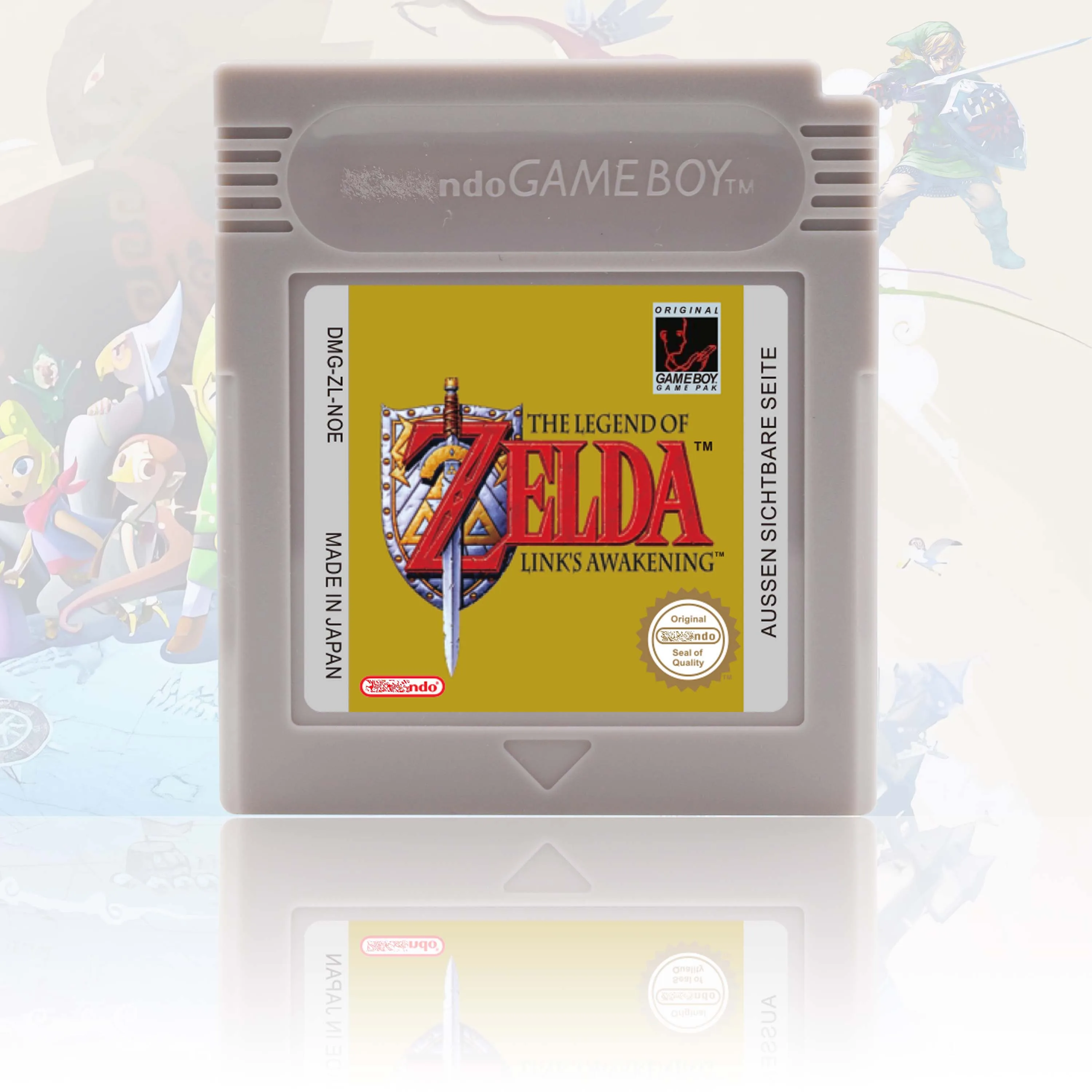 USA/EUR/NOE/ESP Version Legend Of Zelda Awakening/Seasons/Ages GBC Video Game Cartridge High Quality With Battery