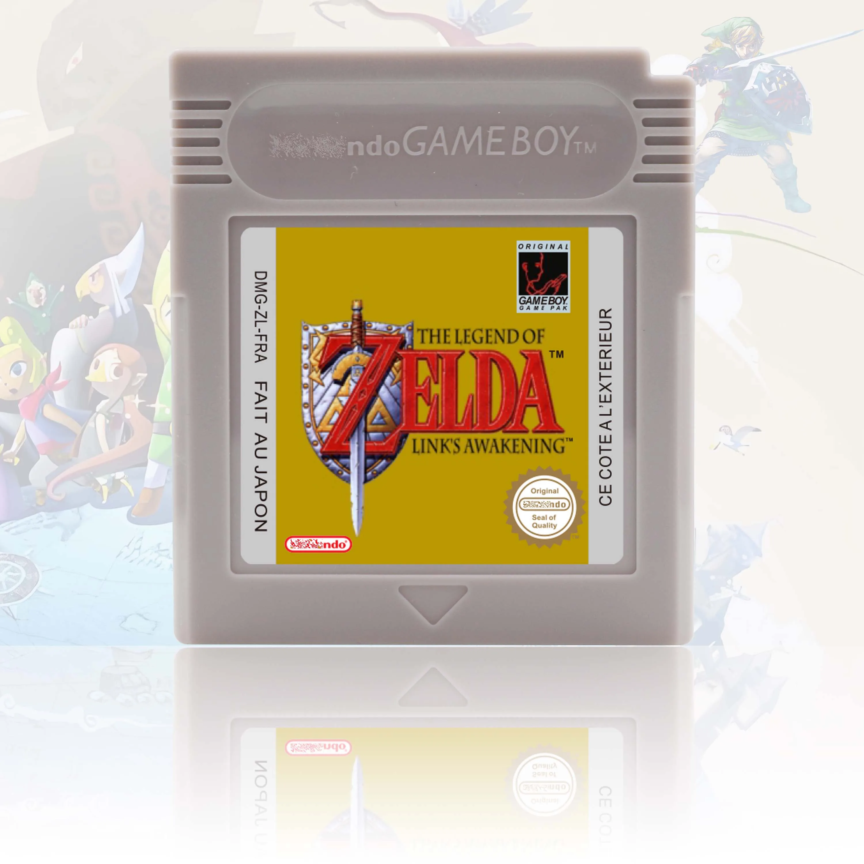 USA/EUR/NOE/ESP Version Legend Of Zelda Awakening/Seasons/Ages GBC Video Game Cartridge High Quality With Battery