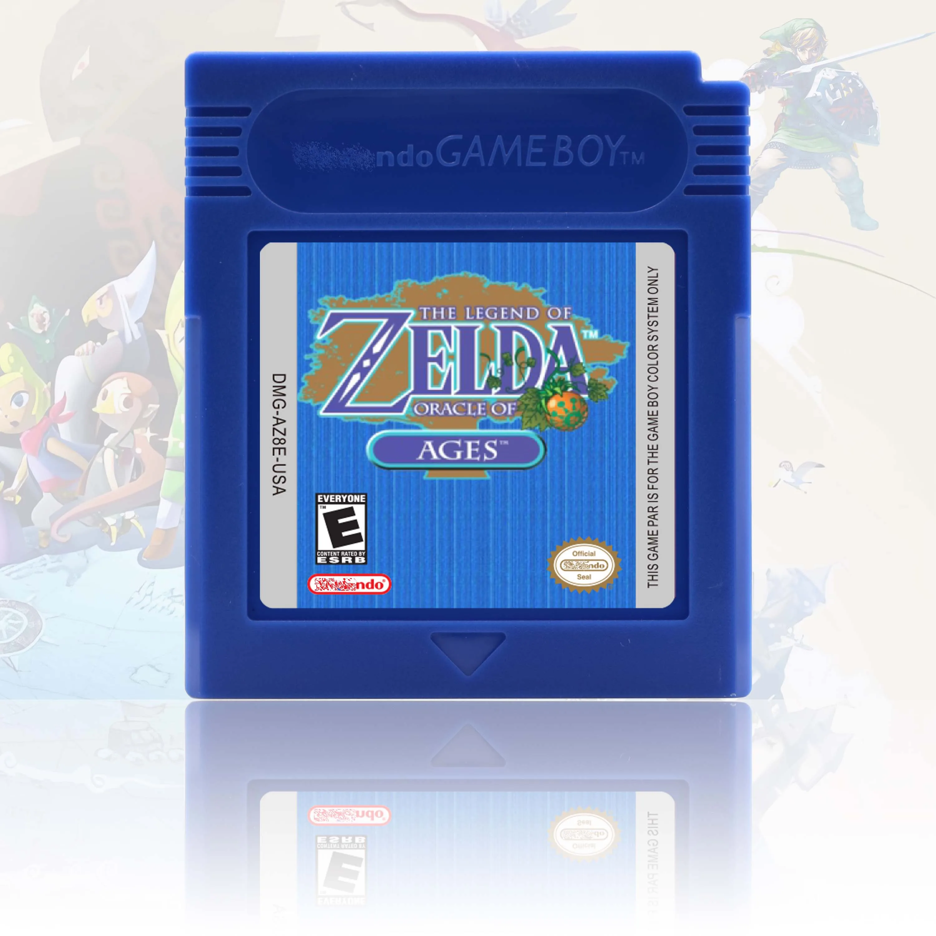USA/EUR/NOE/ESP Version Legend Of Zelda Awakening/Seasons/Ages GBC Video Game Cartridge High Quality With Battery