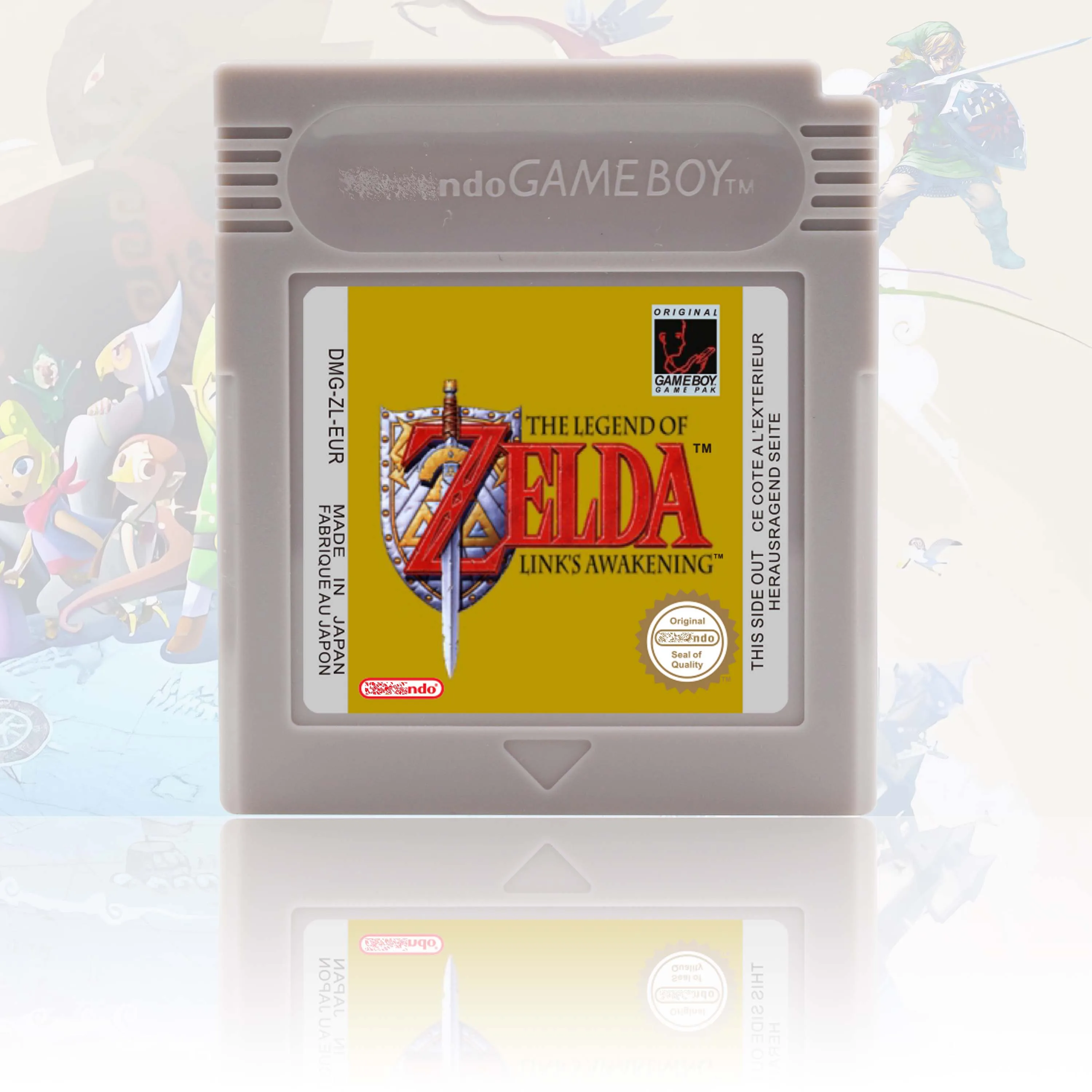 USA/EUR/NOE/ESP Version Legend Of Zelda Awakening/Seasons/Ages GBC Video Game Cartridge High Quality With Battery