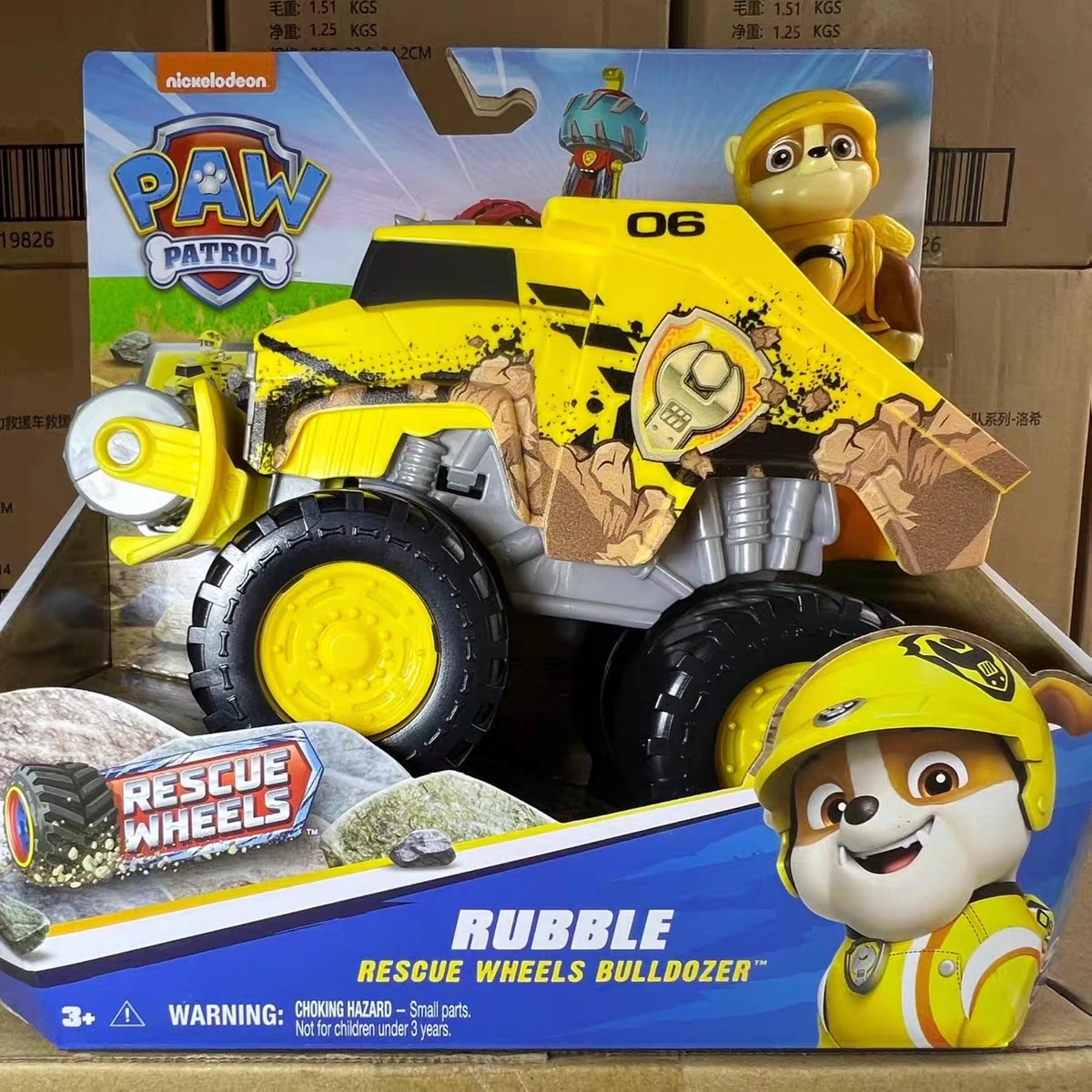 Original Paw Patrol Rescue Wheels Chase Marshall Rocky Roxi Skye Boomer Zuma Rubble Vehicle Toy with Collectible Action Figure