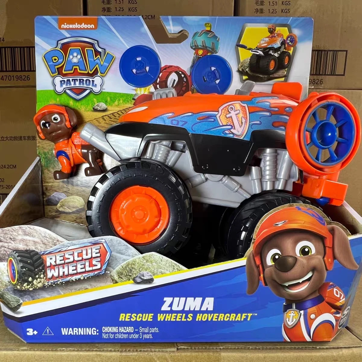 Original Paw Patrol Rescue Wheels Chase Marshall Rocky Roxi Skye Boomer Zuma Rubble Vehicle Toy with Collectible Action Figure