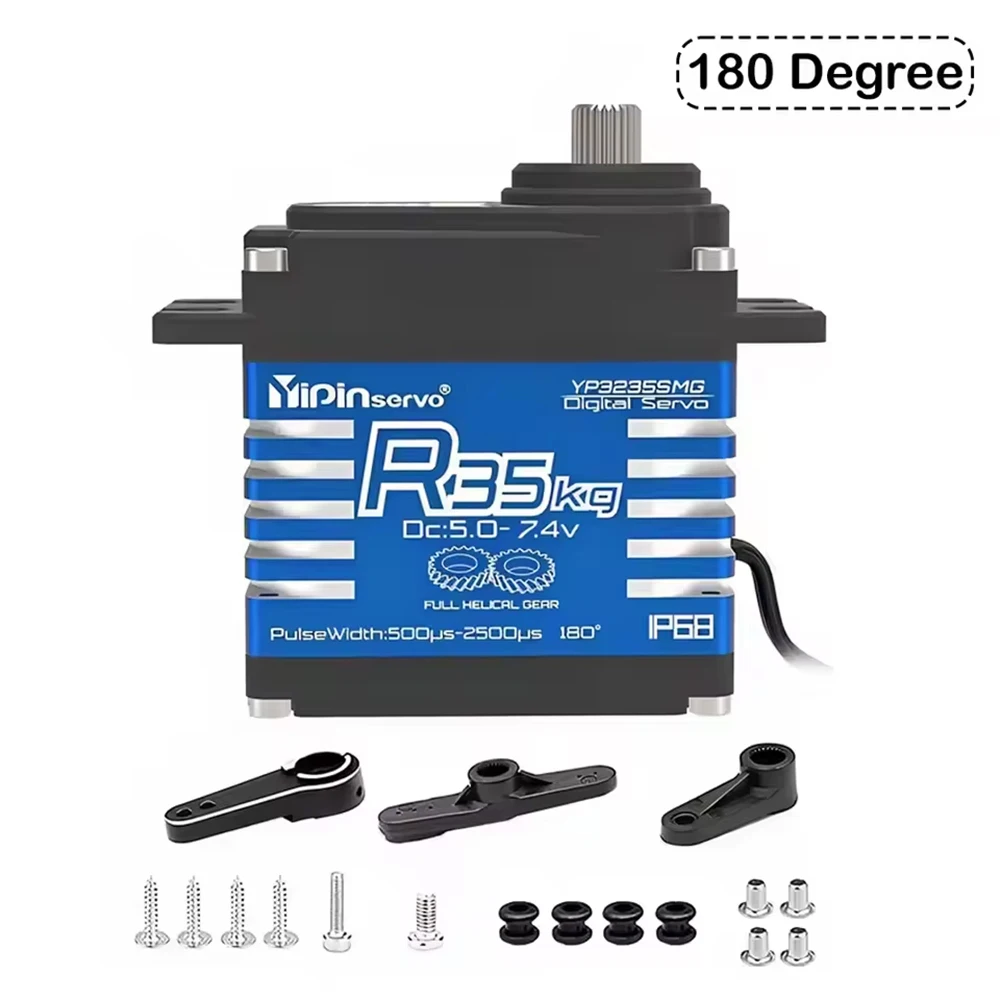 40KG 35KG Digital Servos Motor All Steel Helical Gear Waterproof RC Servo for 1/8 1/10 RC Trucks & Competition Robots