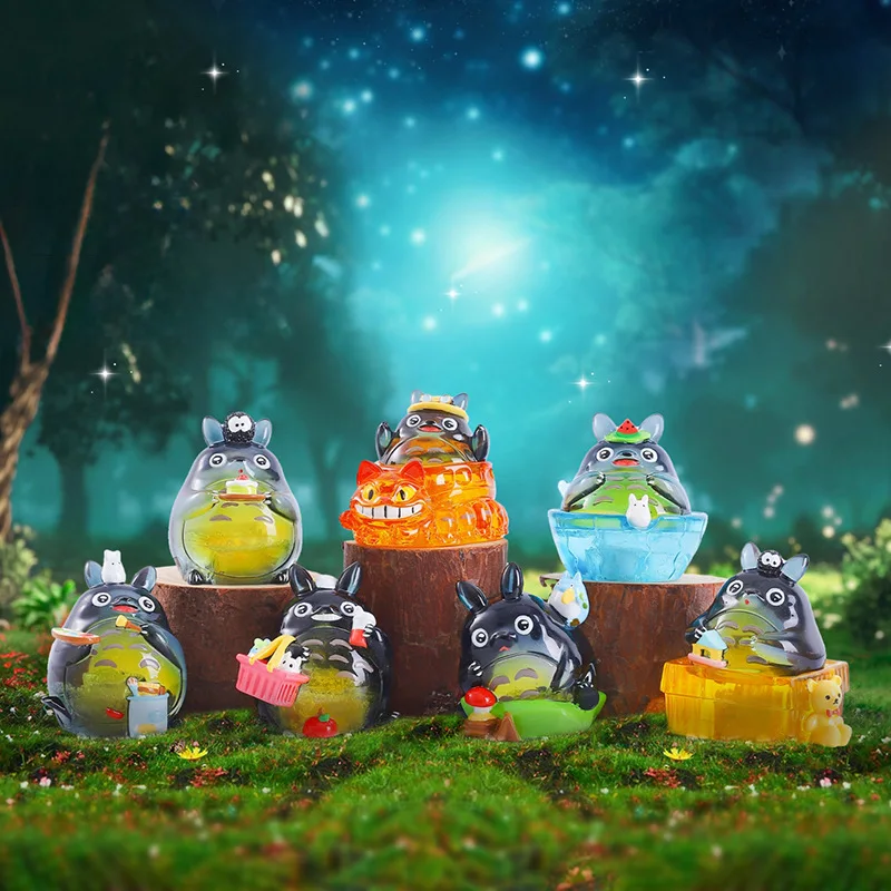 2025 New Hayao Miyazaki Anime Fairy Tale Valley Forest Firefly Version Blind Box Figurine Peripheral Accessories Gift