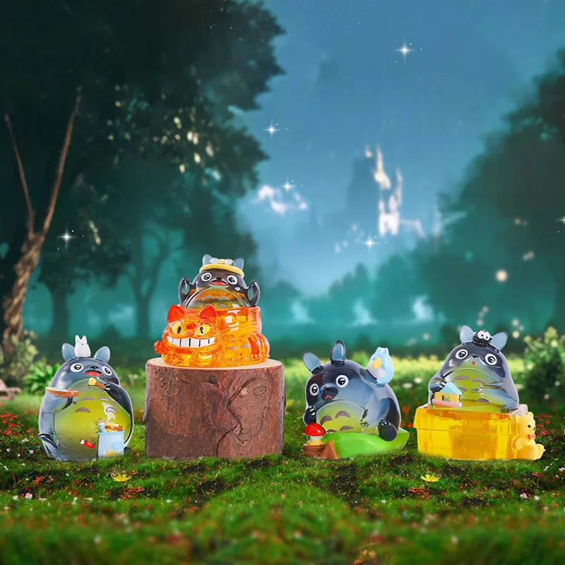 2025 New Hayao Miyazaki Anime Fairy Tale Valley Forest Firefly Version Blind Box Figurine Peripheral Accessories Gift