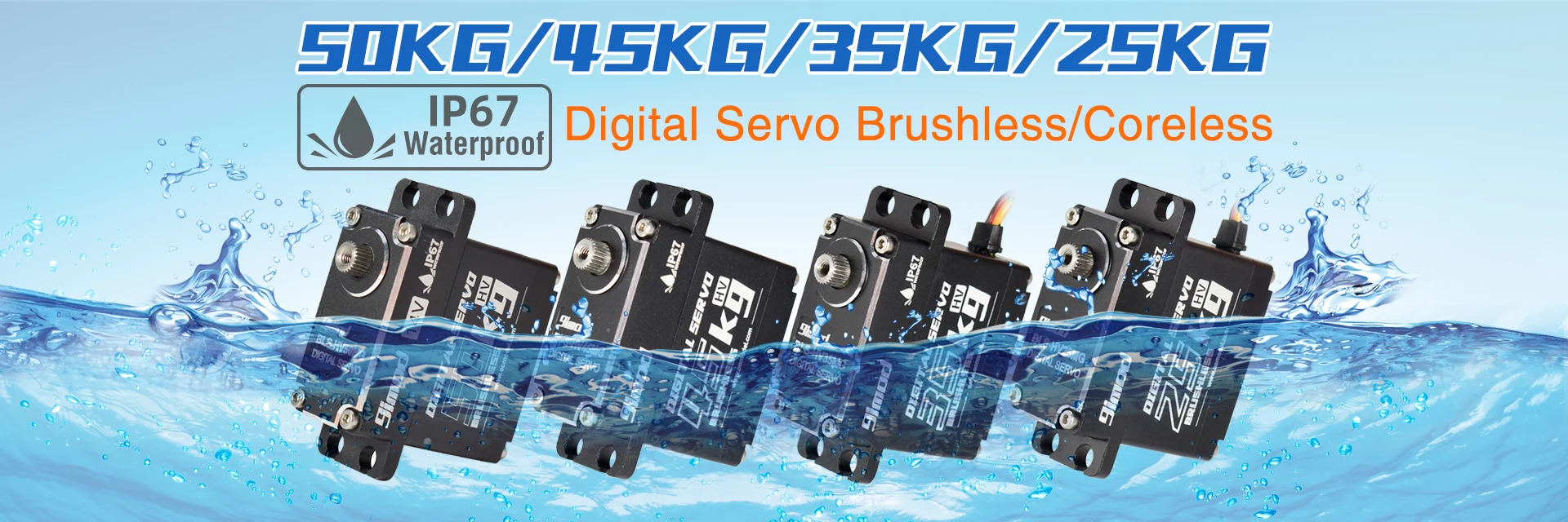 9imod Brushless Servo 70KG 60KG 50KG Waterproof RC Servo 
Motors Metal Gear 14V For 1/8 1/10 RC Crawler Car Robot Traxxas Scx10