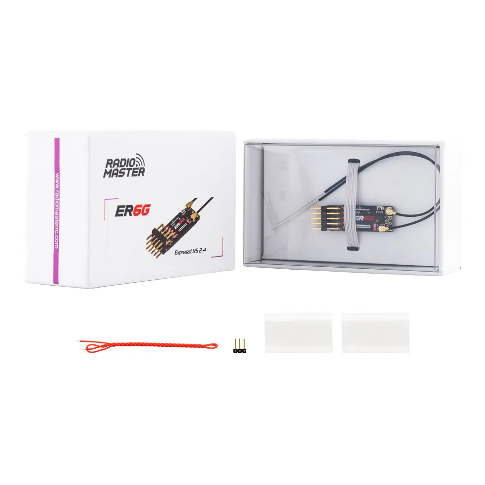 Radiomaster PWM Mini Receiver ER4 ER6 ER6G ER6GV ER8 ER8G ER8GV 4-8CH CRSF ExpressLRS 2.4GHz 100mw for RC Aircraft Boat Car