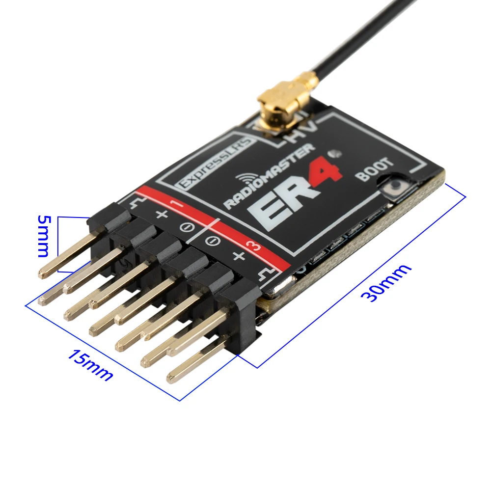 Radiomaster PWM Mini Receiver ER4 ER6 ER6G ER6GV ER8 ER8G ER8GV 4-8CH CRSF ExpressLRS 2.4GHz 100mw for RC Aircraft Boat Car
