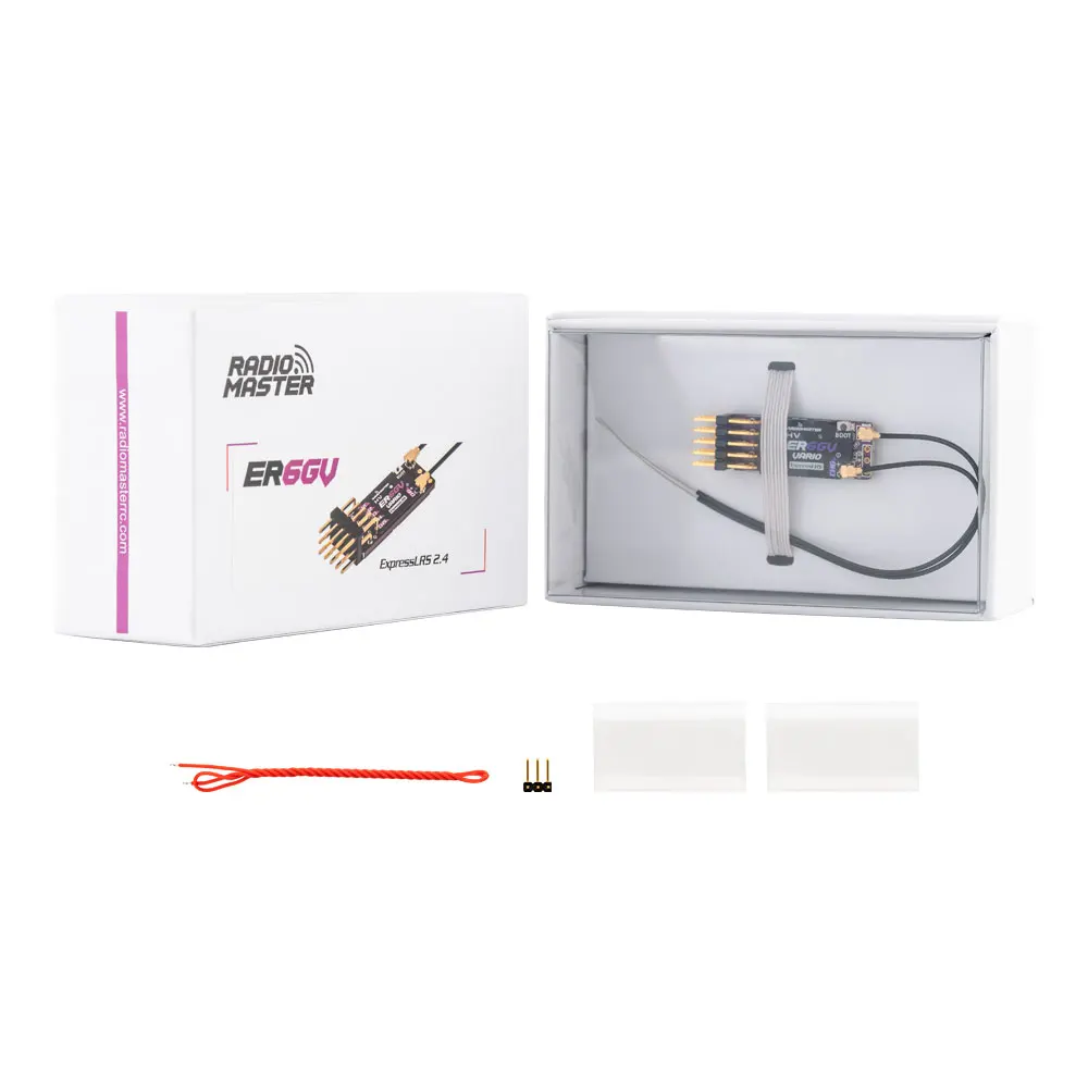 Radiomaster PWM Mini Receiver ER4 ER6 ER6G ER6GV ER8 ER8G ER8GV 4-8CH CRSF ExpressLRS 2.4GHz 100mw for RC Aircraft Boat Car