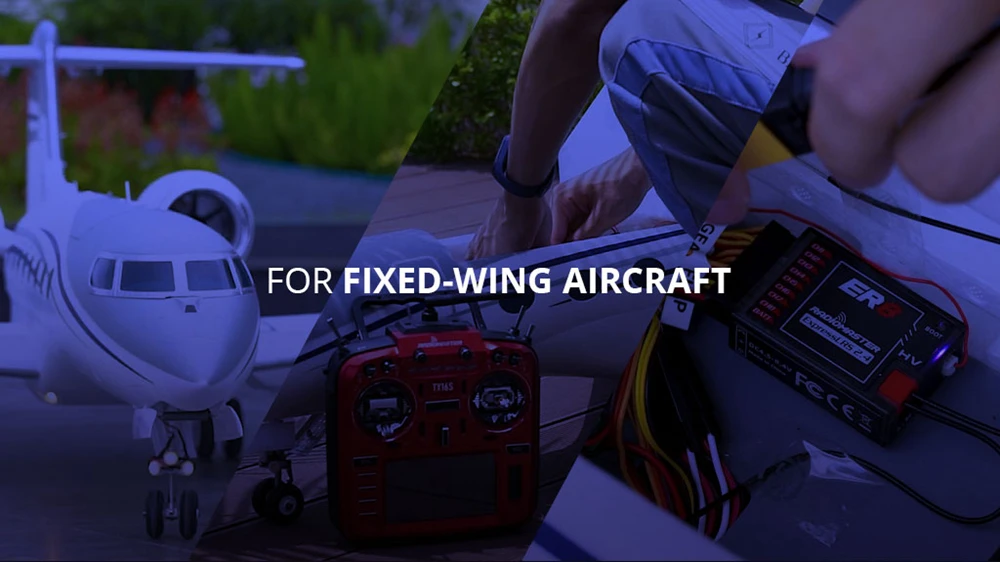 Radiomaster PWM Mini Receiver ER4 ER6 ER6G ER6GV ER8 ER8G ER8GV 4-8CH CRSF ExpressLRS 2.4GHz 100mw for RC Aircraft Boat Car