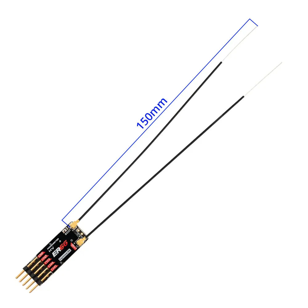 Radiomaster PWM Mini Receiver ER4 ER6 ER6G ER6GV ER8 ER8G ER8GV 4-8CH CRSF ExpressLRS 2.4GHz 100mw for RC Aircraft Boat Car