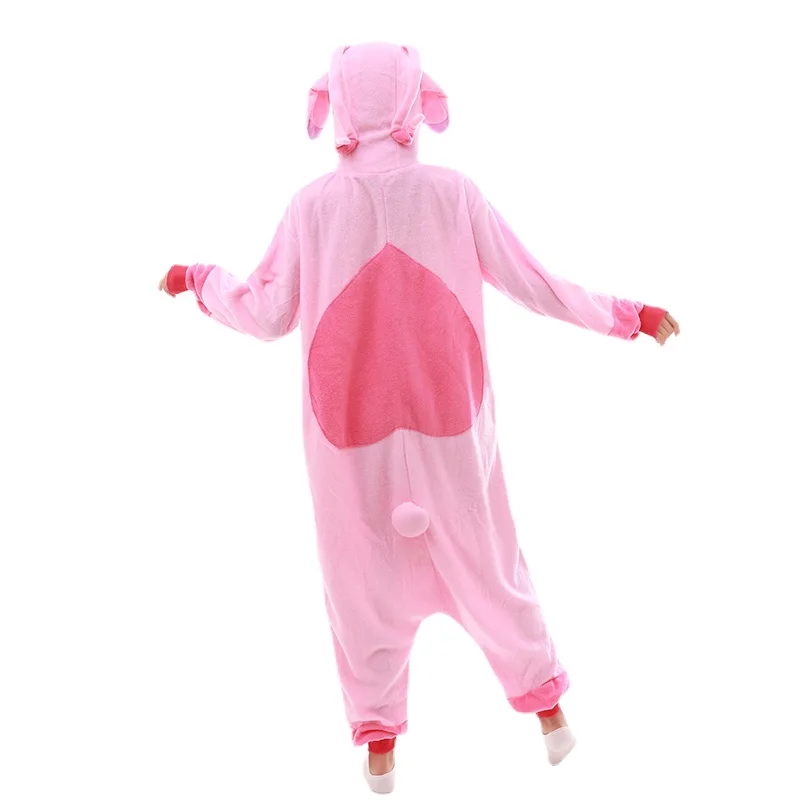 Stitch Onesies Kigurumi Animal Pajamas Unisex Adult Fleece Hooded Jumpsuits Sleepwear Anime Party Halloween Cosplay Costume
