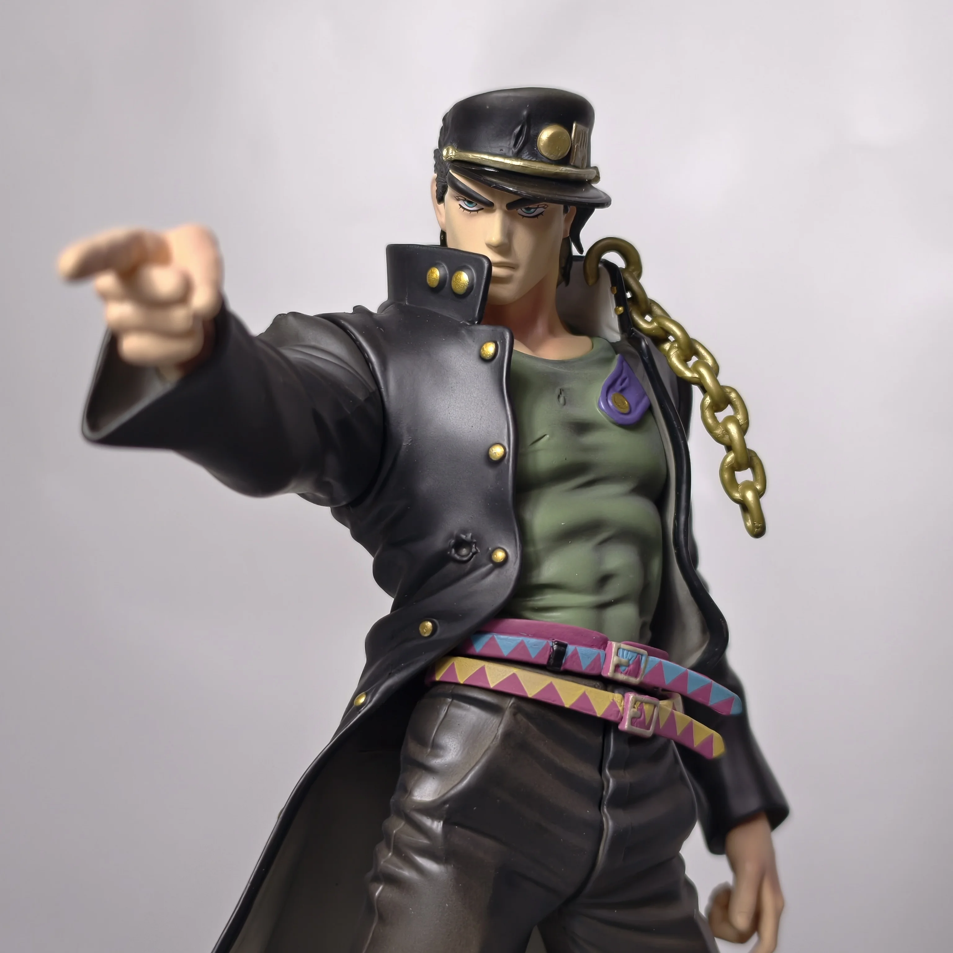 25cm 9.8 inch Anime Jotaro Kujo Figures Pvc Statue Desktop Ornamen Collection Statue Model Decoration Room Desk Toys Gifts