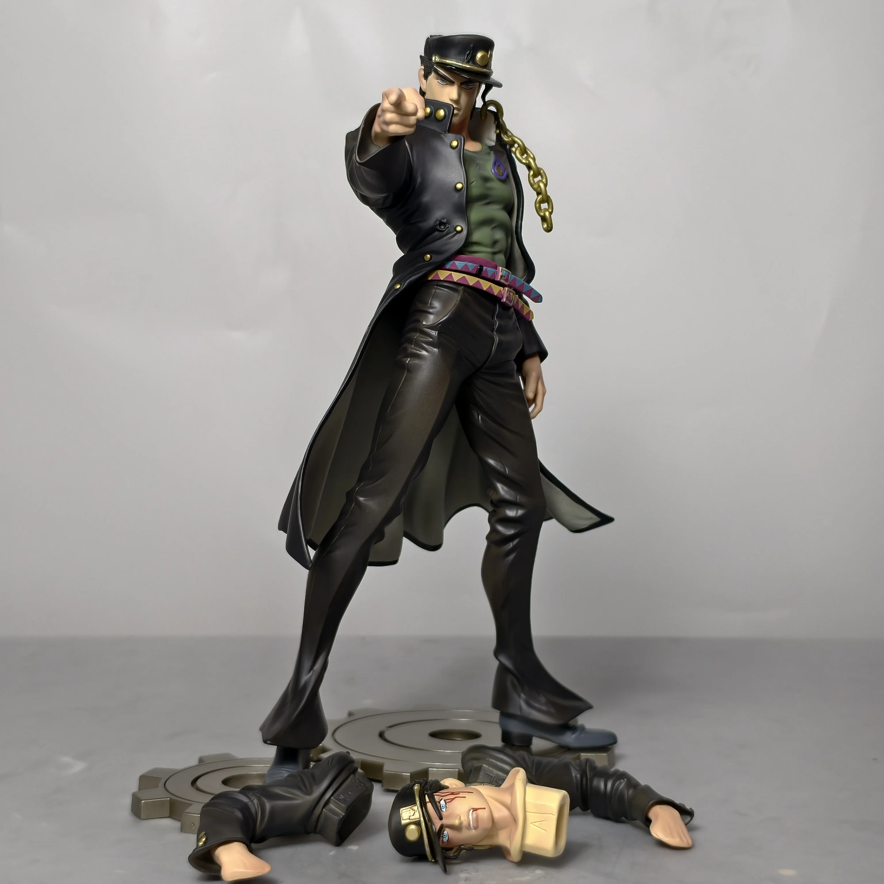 25cm 9.8 inch Anime Jotaro Kujo Figures Pvc Statue Desktop Ornamen Collection Statue Model Decoration Room Desk Toys Gifts