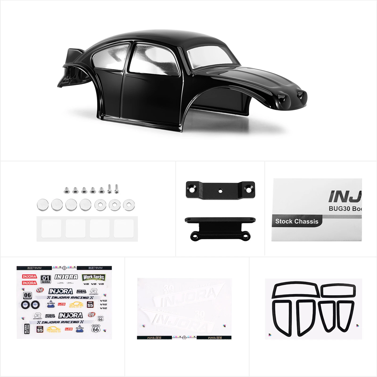 INJORA BUG30 Body Shell with Magnetic Mount for 1/30 Axial SCX30