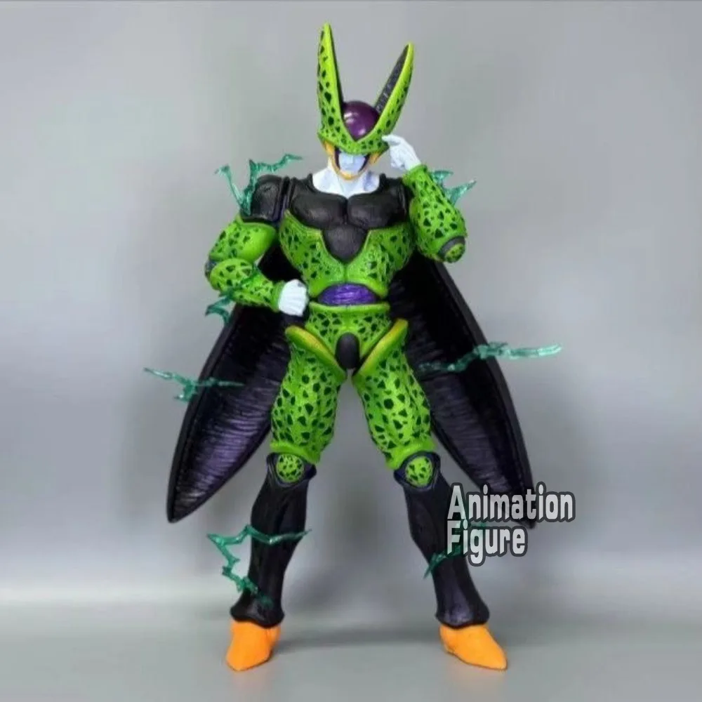 35cm/13.78in Anime Dragon Ball Z Figure Lightning Cell Action Figures Pvc Statue Desktop Ornamen Collection Model Toys Gifts