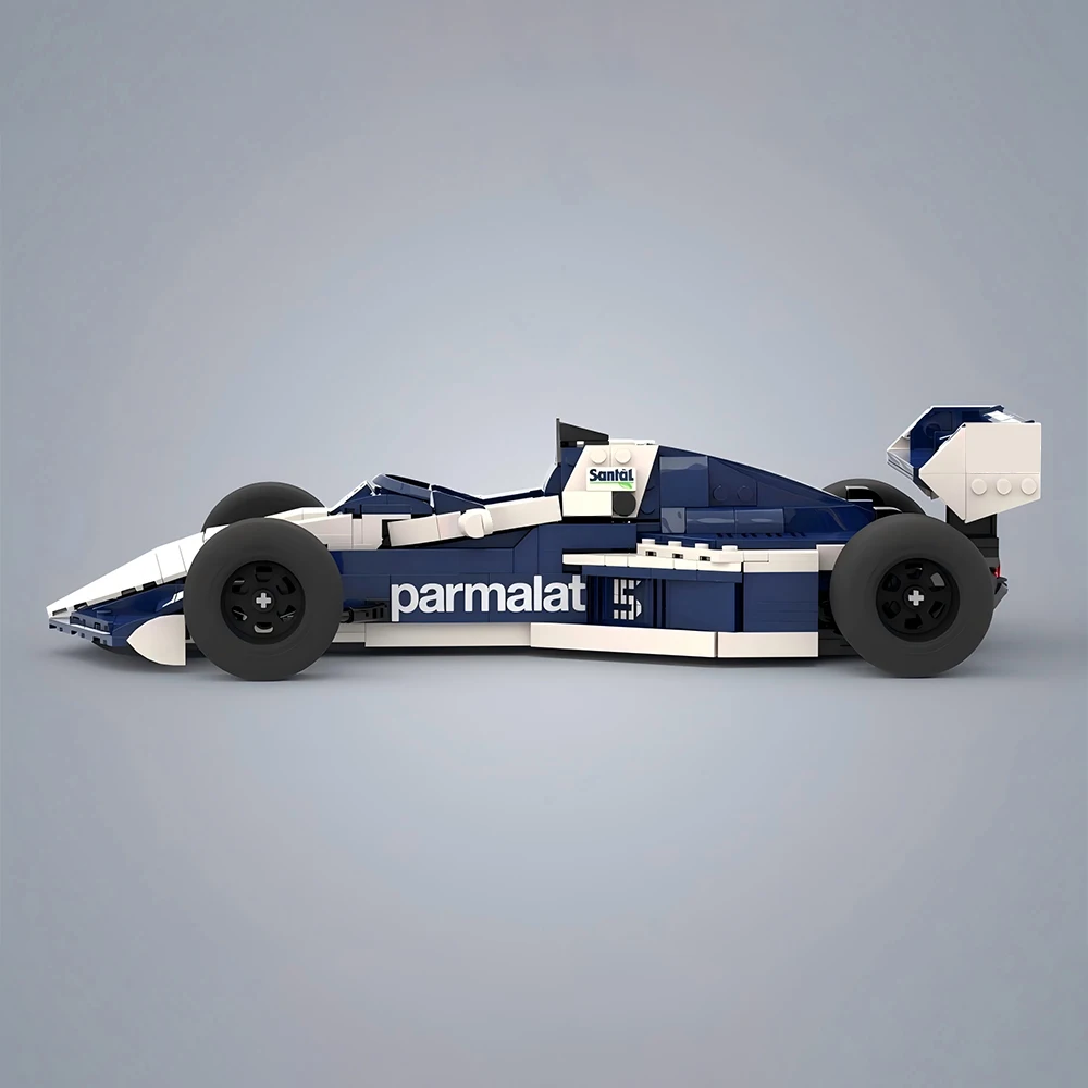 New MOC Speed Series 1983 Race BT52B Racing Car Model Building Blocks DIY Modular Assembly Children's Toy Boy Birthday Gift