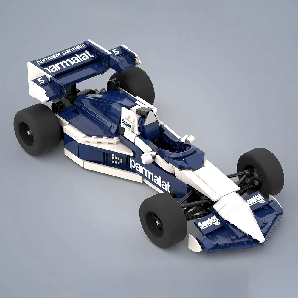 New MOC Speed Series 1983 Race BT52B Racing Car Model Building Blocks DIY Modular Assembly Children's Toy Boy Birthday Gift