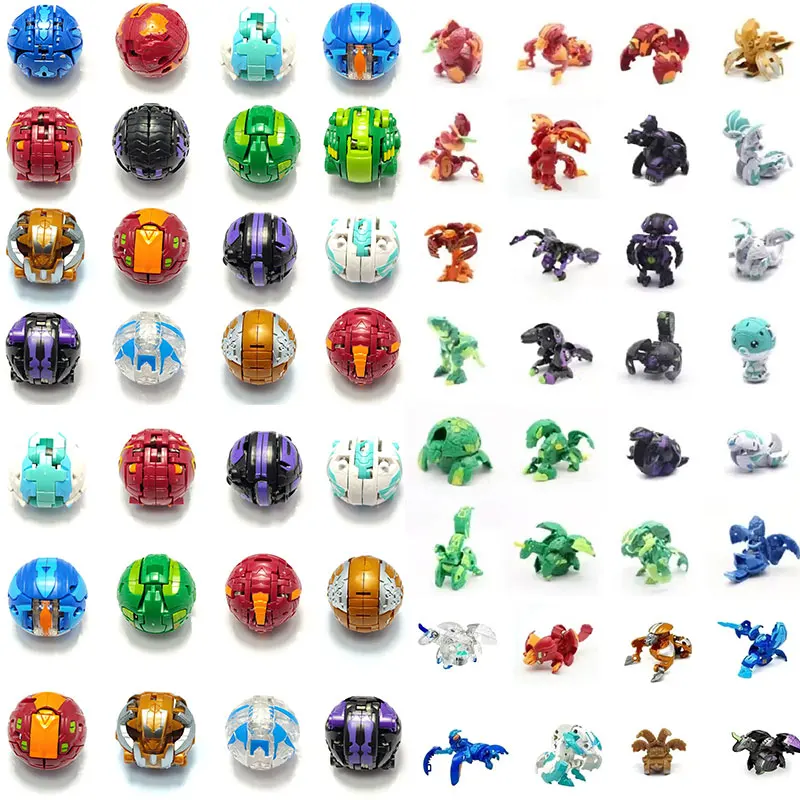 4-16 piece set of Golden Ball Battle Ball Shooter Battle New Set Monster Action Toy Metamorphosis Animal Collection Toy Children