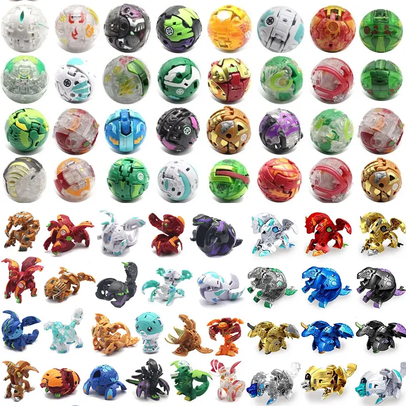 4-16 piece set of Golden Ball Battle Ball Shooter Battle New Set Monster Action Toy Metamorphosis Animal Collection Toy Children