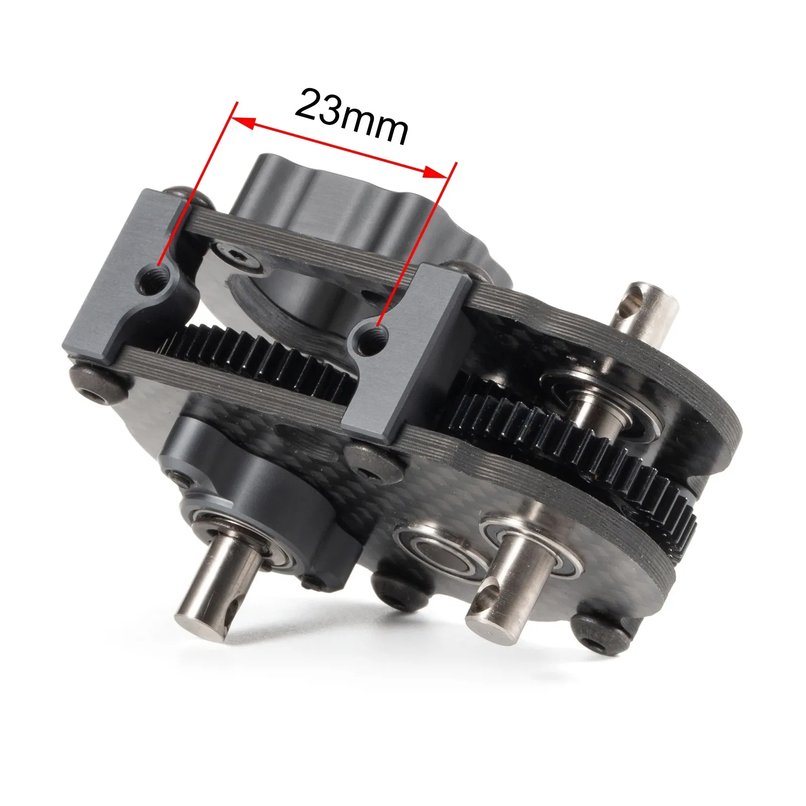 Ultralight Carbon Fiber OD-3 Overdrive Transmission 48P Gearbox for AR44 AR45 Capra Axle LCG Comp Rigs 1/10 RC Rock Crawler