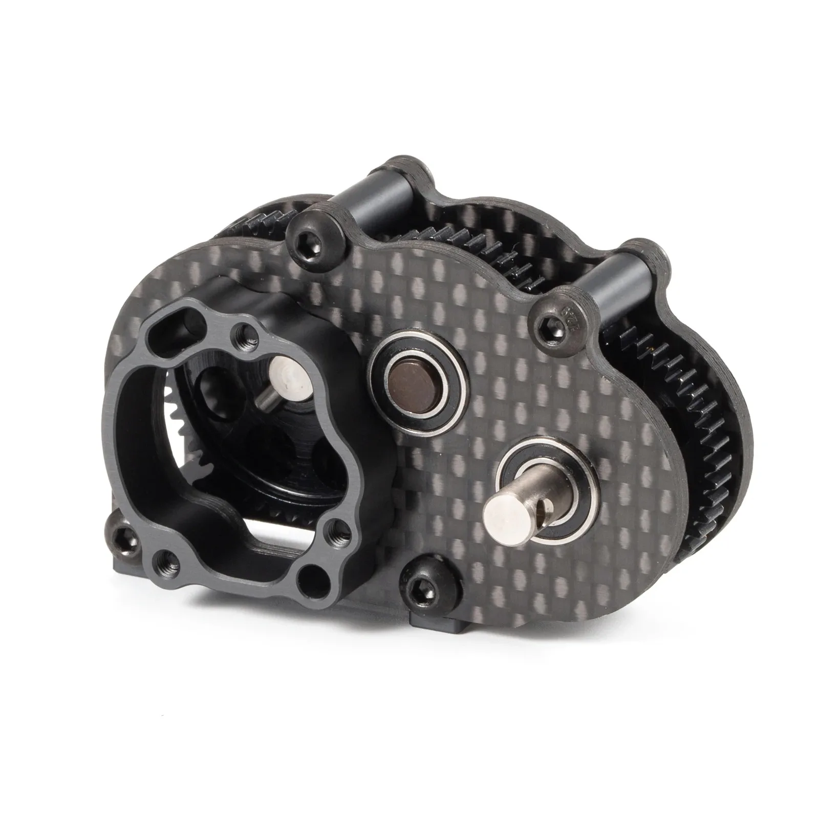 Ultralight Carbon Fiber OD-3 Overdrive Transmission 48P Gearbox for AR44 AR45 Capra Axle LCG Comp Rigs 1/10 RC Rock Crawler