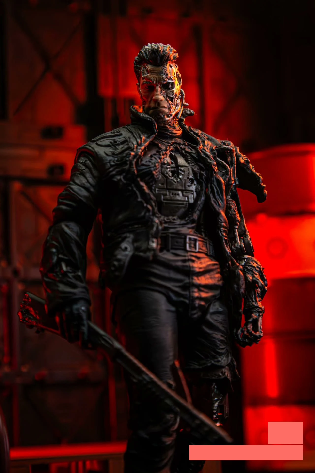 In Stock Third Party Customs xiaozheng Toys FutureWarrior Battle Damage Plate T800 1/12 Action Figure Updated Packaging