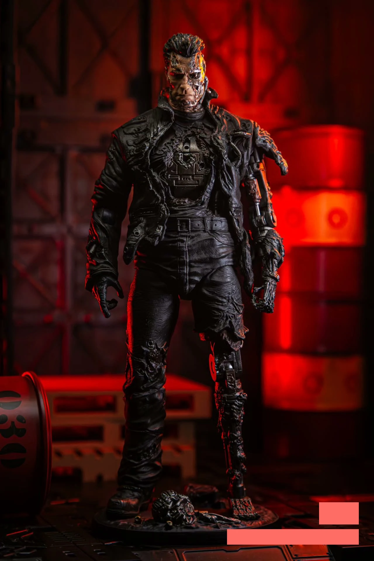 In Stock Third Party Customs xiaozheng Toys FutureWarrior Battle Damage Plate T800 1/12 Action Figure Updated Packaging
