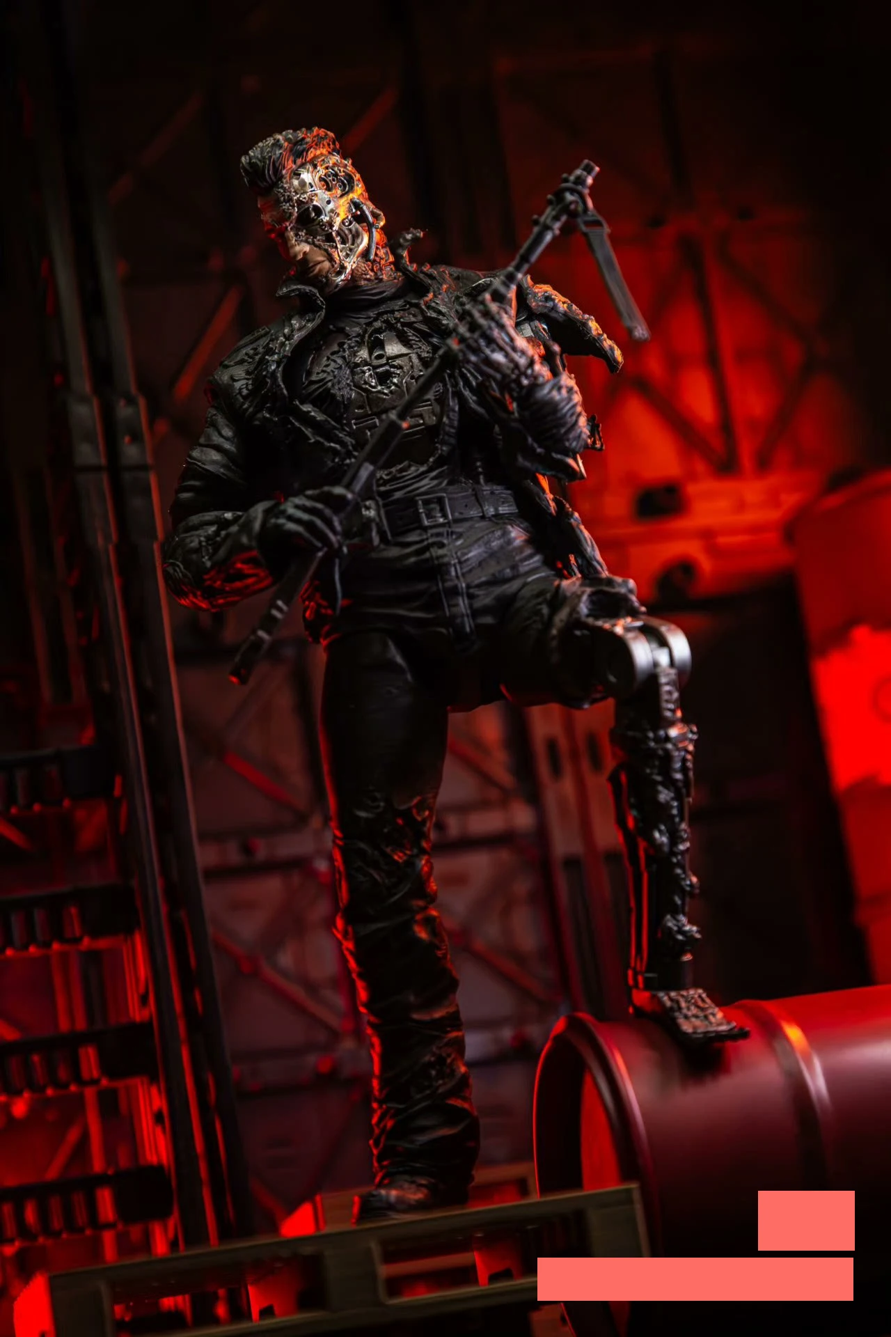 In Stock Third Party Customs xiaozheng Toys FutureWarrior Battle Damage Plate T800 1/12 Action Figure Updated Packaging