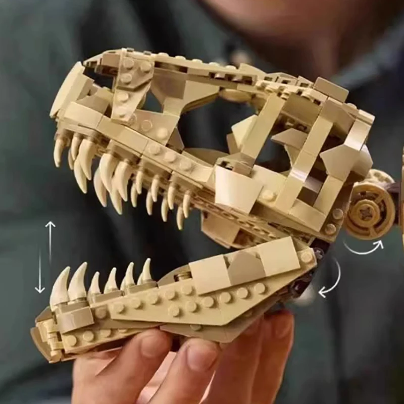 2026 New MOC Tyrannosaurus Rex Fossil Skeleton Model Home Decor Children's Boys' Holiday Gift