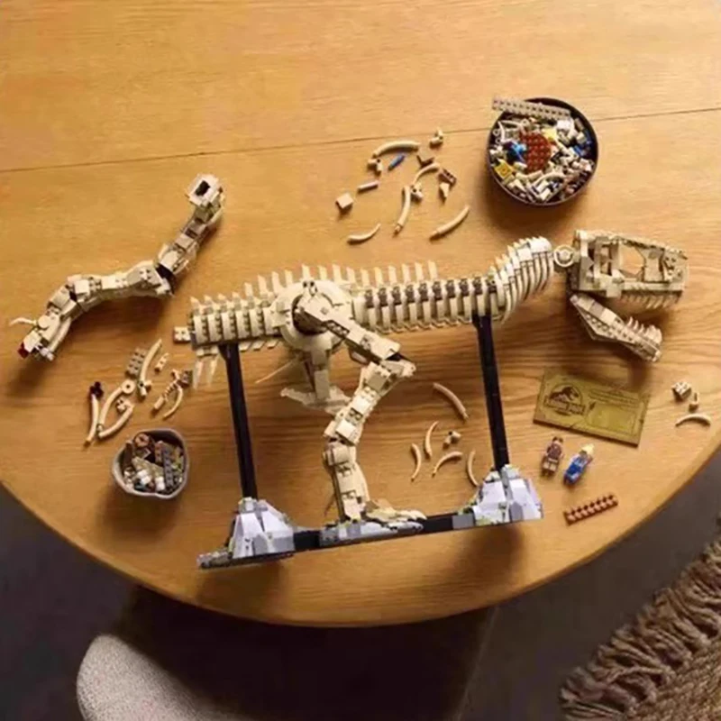 2026 New MOC Tyrannosaurus Rex Fossil Skeleton Model Home Decor Children's Boys' Holiday Gift