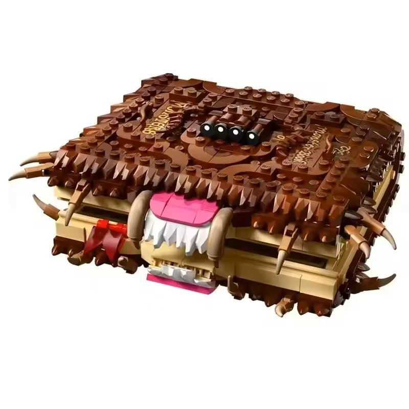 2026 New 519pcs Monster Book Of Monsters Building Blocks Creative Puzzle Assembly Model Educational Diy Toys Unique Halloween
