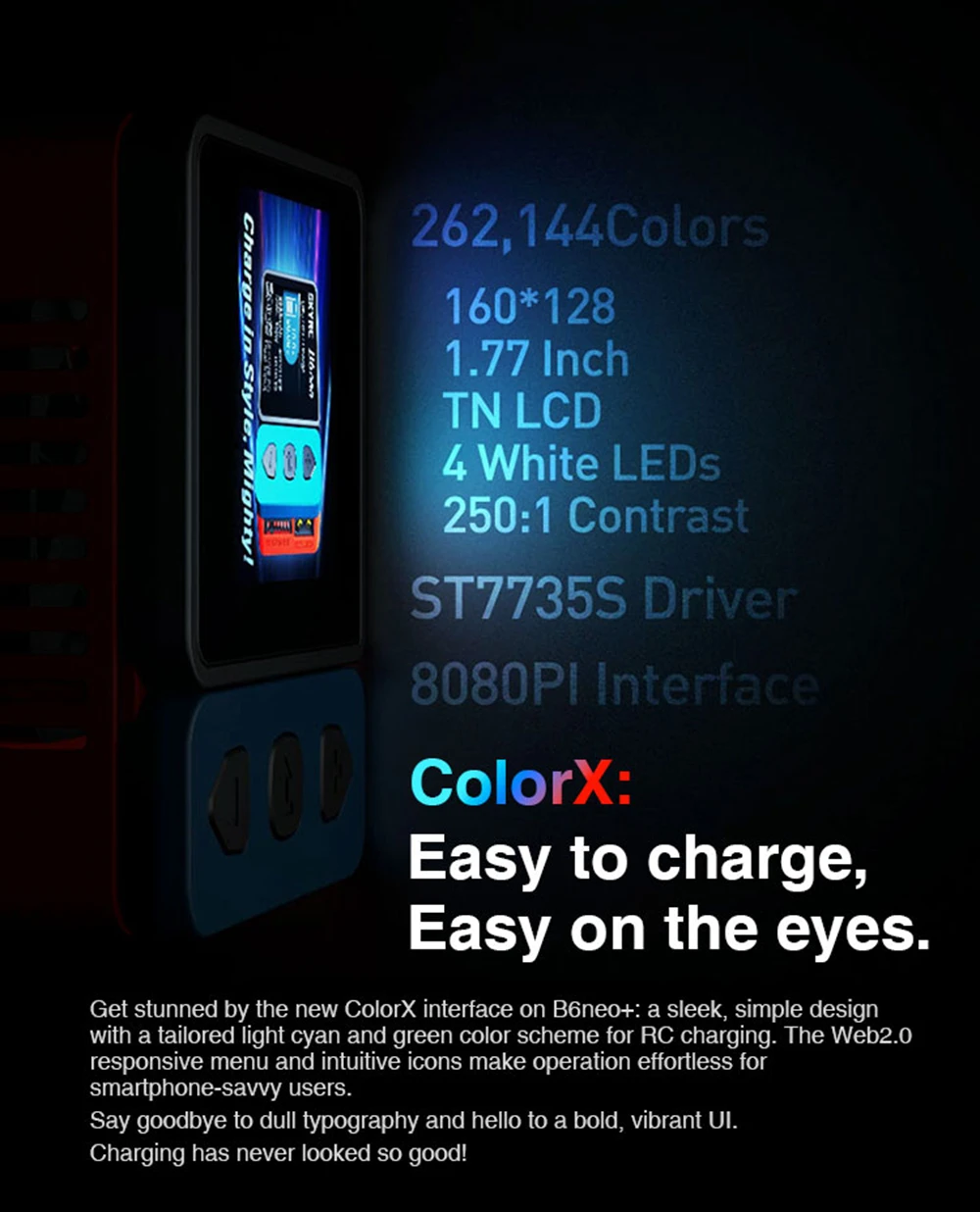 SKYRC B6neo+ Smart Charger High Power DC240W PD126W Multilanguage Balance Charger New B6neo Plugs