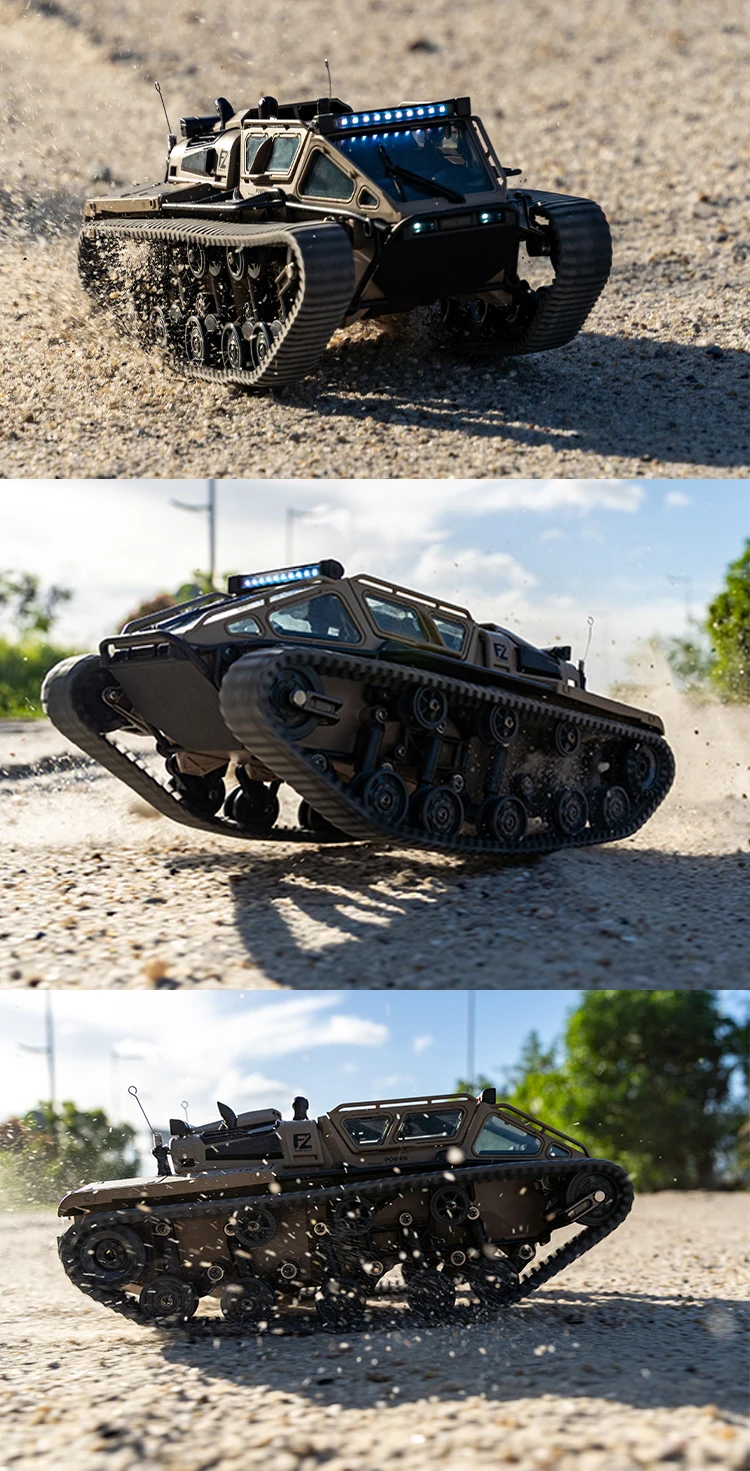 C8812/ C8812 MAX LED Light Full Scale Tracked Tank Simulation Model Toy RC Car Drift Remote Control Off-Road Vehicle for Kids