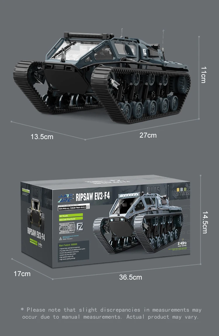 C8812/ C8812 MAX LED Light Full Scale Tracked Tank Simulation Model Toy RC Car Drift Remote Control Off-Road Vehicle for Kids