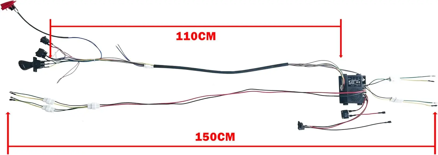 12V 24V 4WD Self-Made High-Power Children Electric Ride on Car Set of Wire Harness 2.4G Remote Control Box Switch Upgrade Kit