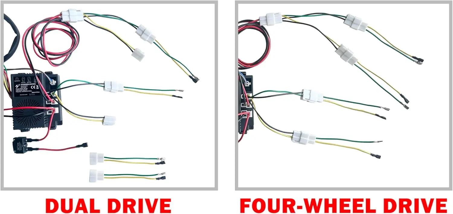 12V 24V 4WD Self-Made High-Power Children Electric Ride on Car Set of Wire Harness 2.4G Remote Control Box Switch Upgrade Kit