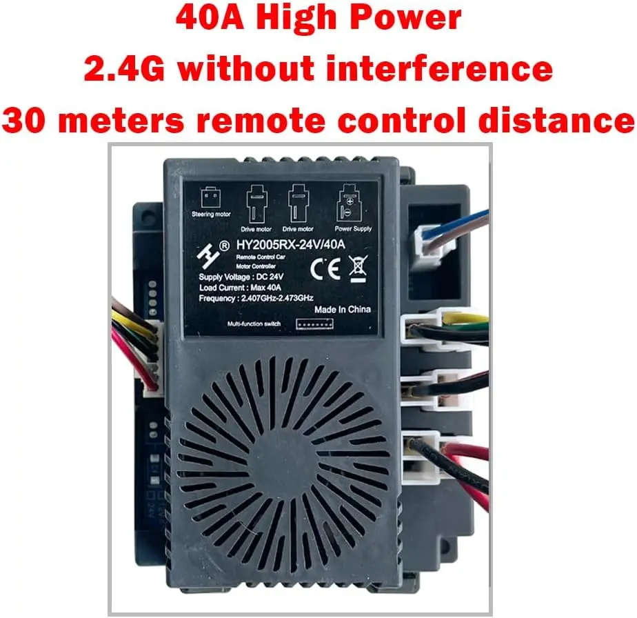 12V 24V 4WD Self-Made High-Power Children Electric Ride on Car Set of Wire Harness 2.4G Remote Control Box Switch Upgrade Kit
