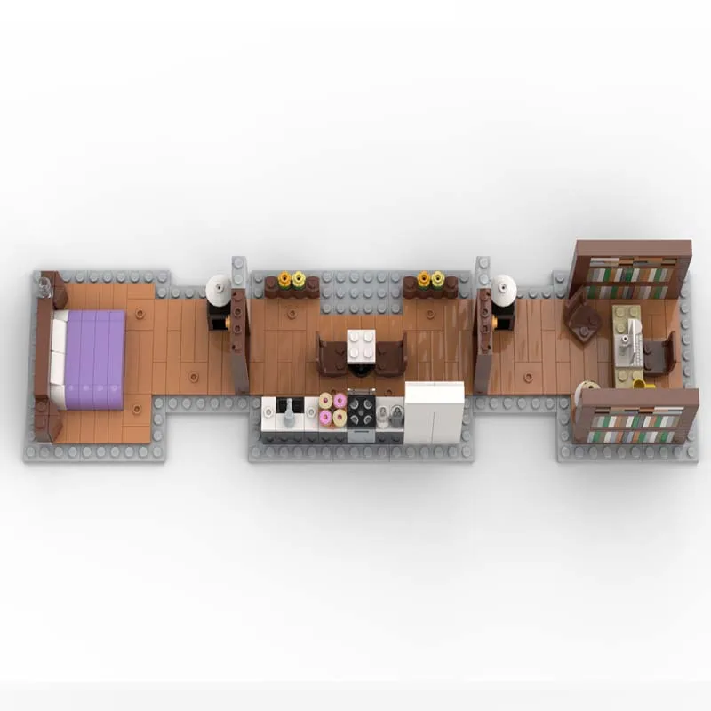 Movie MOC Building Blocks Extra Floor For The Set 76294  Architecture Diorama Technology Bricks Collection Toys MOC-23479