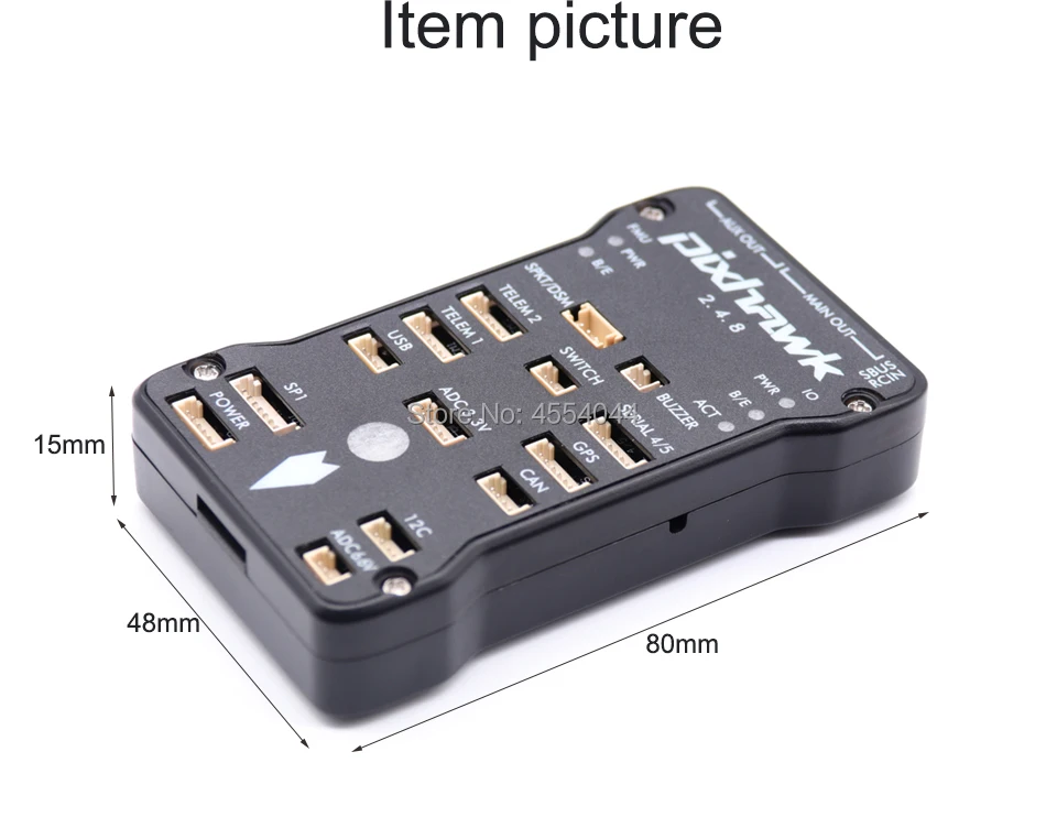 AN Pixhawk PX4 2.4.8 Flight Controller+M8N GPS+ 433/915Mhz 100/500mw Radio V5 Telemetry+Safety Switch+Buzzer+RGB+I2C+ 4G SD