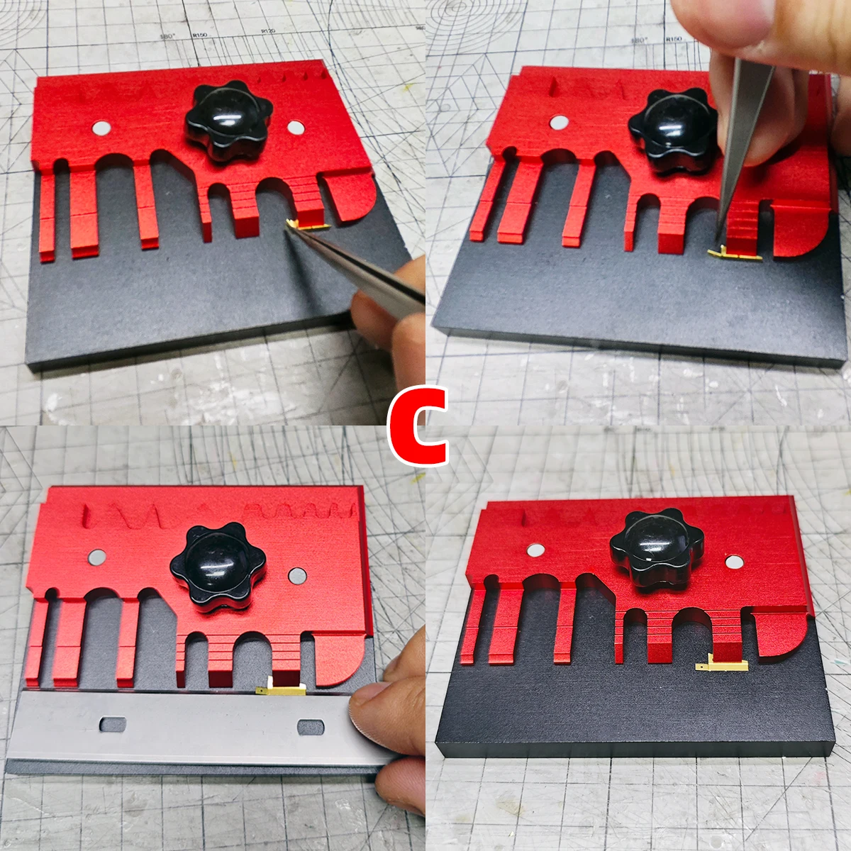 Desktop Scale Model Kit Assembly Tools Photo Etched Parts Bender PE Copper Stainless Steel Bend Bench Vise Tongs Cutting Nippers
