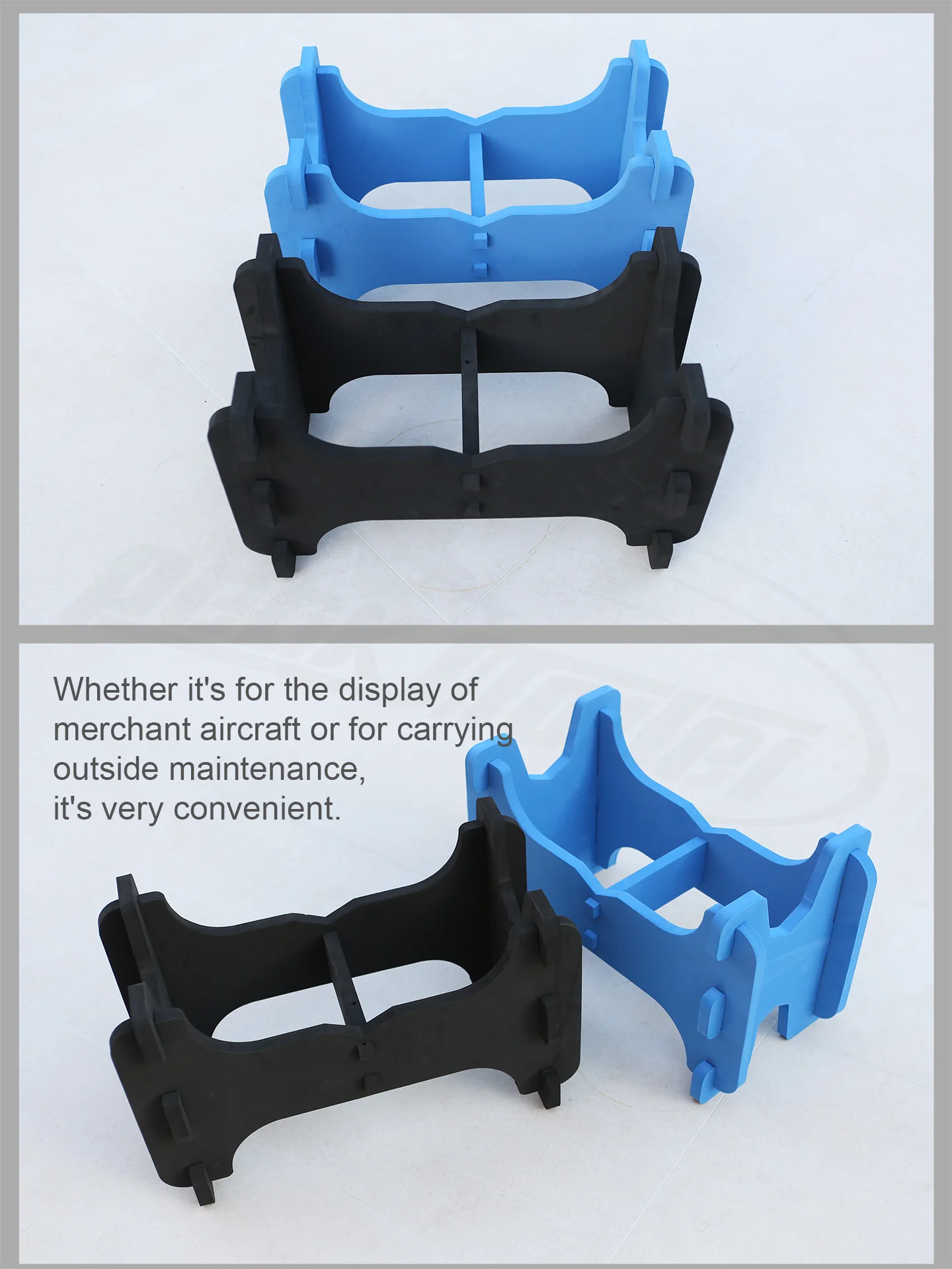 New V2 Enhanced Edition EVA Aircraft Sponge Mount Frame - Aircraft Stand, Mount Frame, Debug Frame, Detachable