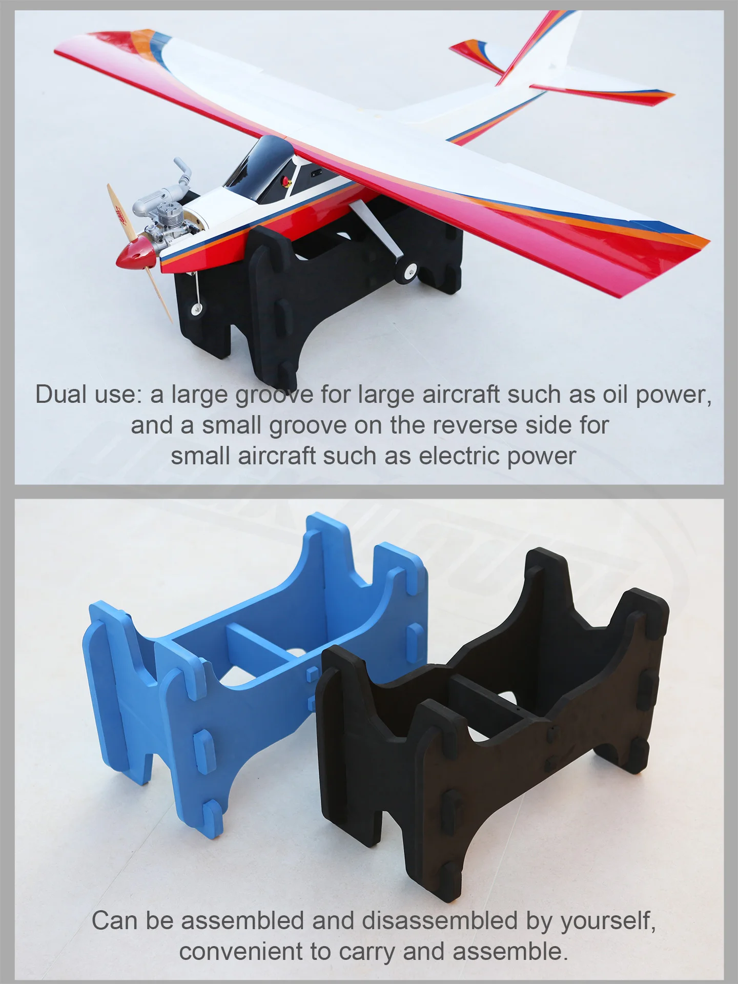New V2 Enhanced Edition EVA Aircraft Sponge Mount Frame - Aircraft Stand, Mount Frame, Debug Frame, Detachable