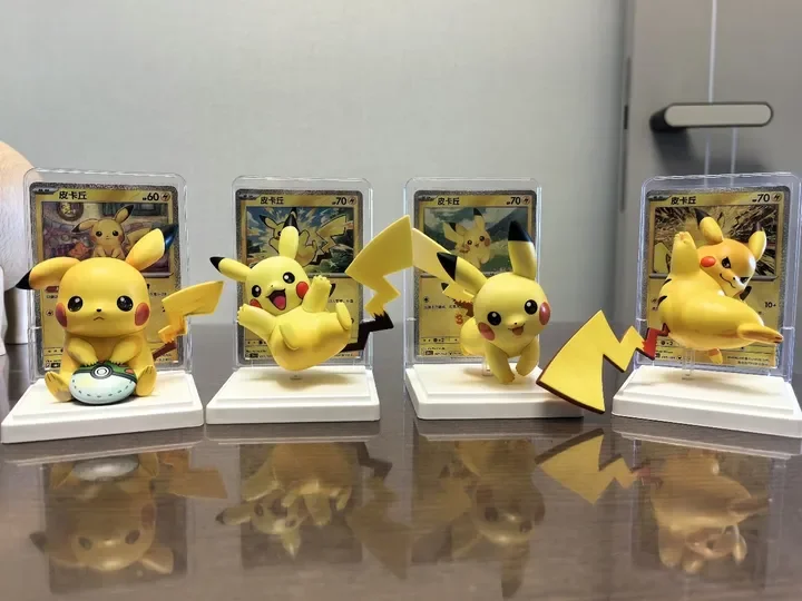 Pokemon Dream Painting 30th Anniversary Pikachu Figurine Set Simple PTCG Chinese 30th Anniversary Celebration Booster Pack Gifts
