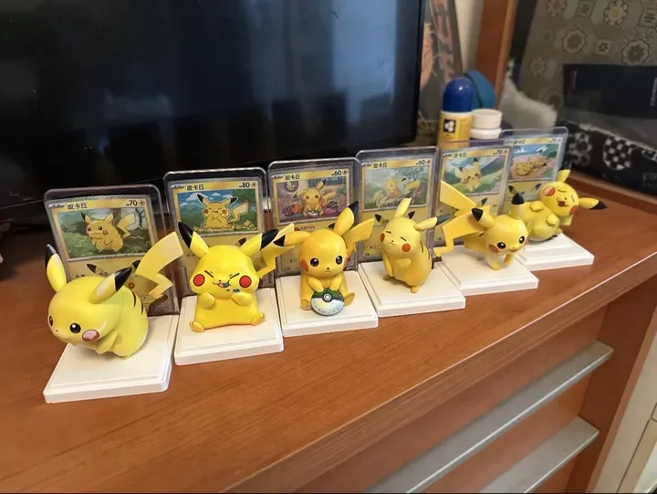 Pokemon Dream Painting 30th Anniversary Pikachu Figurine Set Simple PTCG Chinese 30th Anniversary Celebration Booster Pack Gifts