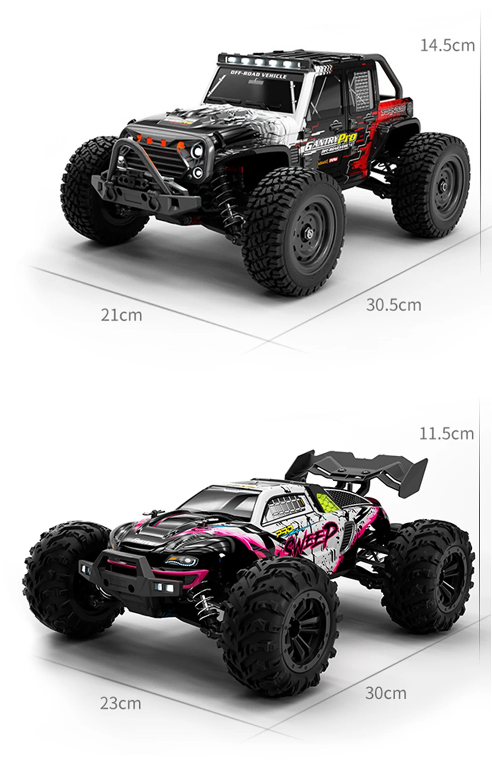 JJRC 70KM/H RC Off-Road Car 1:16 4WD High Speed Cars With Led Lights 2.4G Inductor Brushless Remote Control Cars Children Toys