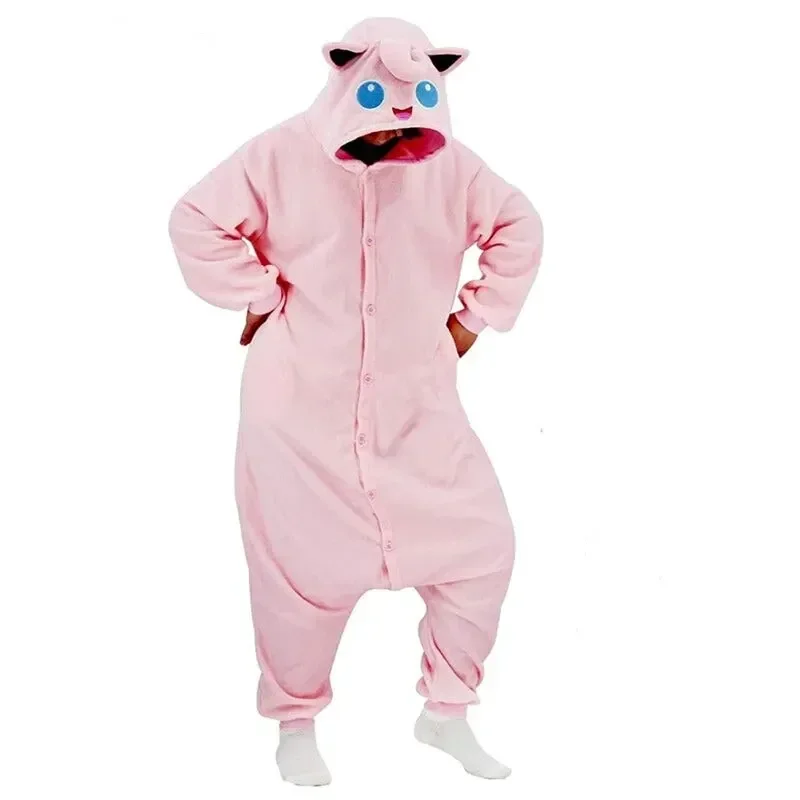 Anime Costume Kigurumi Onesie Mewtwo Greninja Gengar Cosplay Halloween Adult Anime Pajamas Pijama